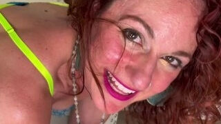 Dildo Playing Dirty Slutty MILF Asks To Be Fucked Hard with a Cheery Red Ass from Spanking