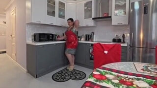Busty Russian stepmom seduces her stepson and gives him an intense hard fuck