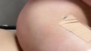 Hungry pregnant wife rubs her milky tits against me and fucks me