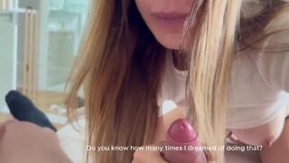 Fit Latina Milf reaches for stepson’s cock and wants to swallow