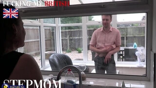 Naughty British Mature Scarlet Is Ready To Fuck Her Stepsons Brains Out At Home