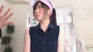 It Was Raining, So She Had To Practice Golf Inside The House And Suck The Dick Later - Makoto Matsuyama