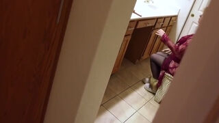 Erin Electra - Stepmom Prepares For Bed While Stepson Watches And Masturbates Until He Is Caught And She Lets Him Put It In 10 Min